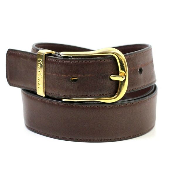 Pierre Cardin BROWN GENUINE LEATHER 1 1/8"Wd CASUAL DRESS MEN'S BELT 34/85 (X39 - Picture 7 of 12